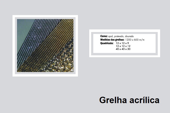 grelha acrilica para decoração