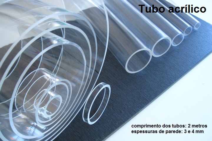 tubo de acrilico