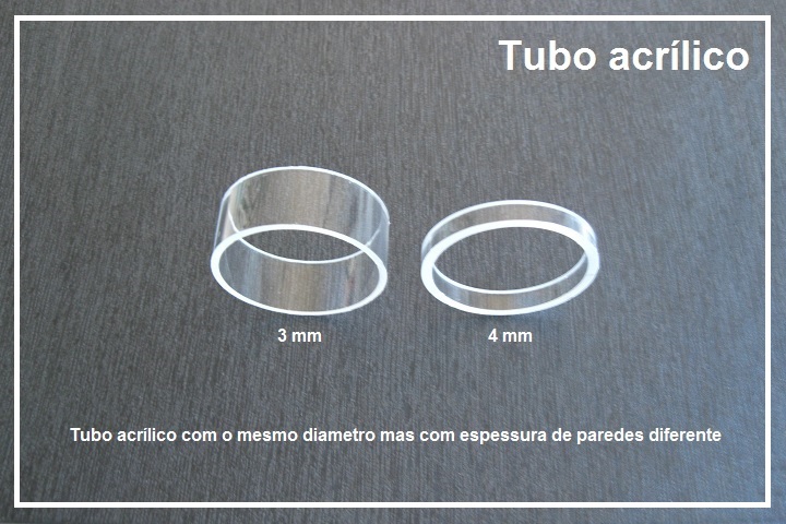 diametros de tubo acrilico